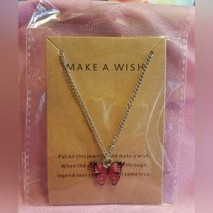 Butterfly Wish Necklace NIP